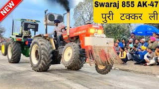 John Deere 5310 vs Swaraj 855 Ak47 tractor tochan in Mustafabad [upl. by Oicafinob558]