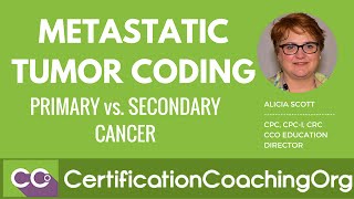 Metastatic Tumor Coding  Primary vs Secondary Cancer [upl. by Aidnyl]