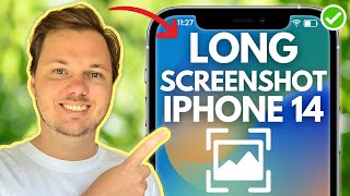 How To Take Long Screenshot On iPhone 14 iPhone 14 Pro iPhone 14 Pro Max iPhone 14 Plus [upl. by Baler]