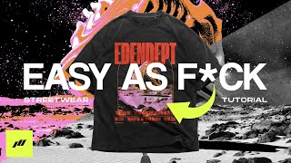 EASIEST TShirt Design Photoshop Tutorial For Your PrintonDemand Streetwear Brand Business 2024 [upl. by Dreddy153]