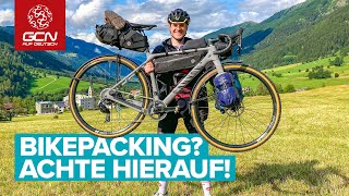 Taschen Equipment Sicherheit  5 Tipps für die BikepackingAusstattung [upl. by Ranique]