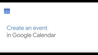 Create an event in Google Calendar [upl. by Arodoeht]