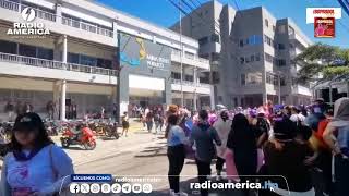 Mujeres hondureñas protestan frente a Ministerio Público exigiendo un alto a la impunidad [upl. by Lachus]