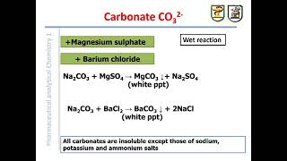 Qualitative Analysis Anions Part1 [upl. by Hseyaj]