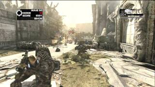 Gears of War 3  Clock Tower  Insane Horde 20  Wave 50 [upl. by Ena811]