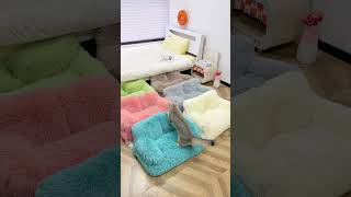 Fluffier amp Cozier Macaron Calming Pet Couch in 6 Colors  Cat Room Decor Ideas roomdecor cat [upl. by Domineca15]