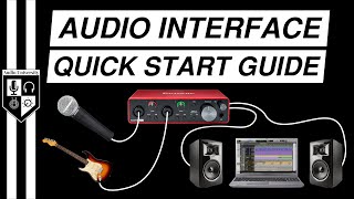 BASIC AUDIO INTERFACE SETUP with Focusrite Scarlett 2i2 3rd Gen [upl. by Anagrom]