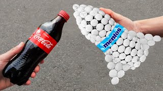 DIY CocaCola and Mentos Rocket  Best CocaCola Experiments [upl. by Otanod]