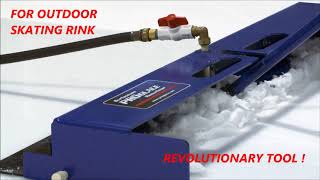 Backyard Ice rink Resurfacer Deluxe manual ice resurfacer for outdoor skating rink [upl. by Kuehnel543]