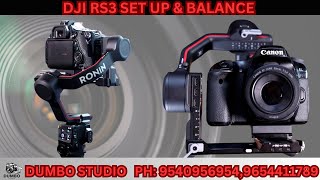 How to setup DJI RONIN RS3 Gimbal Setting  DJI RONIN RS3 SETUP amp BALANCE photography dji gimble [upl. by Aitnahs]