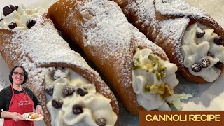 Cannoli Recipe  Cannoli Siciliani  How to make Cannoli at home [upl. by Miranda467]