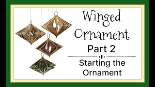 Winged Ornament  Part 2  Starting the Ornament Beading Tutorial [upl. by Hannahoj44]