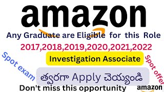 Amazon Mega Hiring Started  Amazon Recruitment 2024  Jobs 2024 In Telugu  amazon amazon2024 [upl. by Liddle]