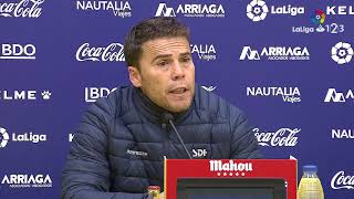 Rueda de prensa de Rubi tras el AD Alcorcón vs SD Huesca 11 [upl. by Denton]