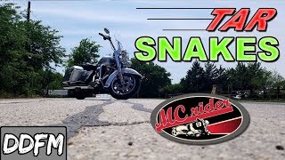 How To Deal With Tar Snakes On Your Motorcycle with MCrider [upl. by Osy343]