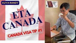 ETA CANADA  Canada Visa Tip 1 [upl. by Lidah]