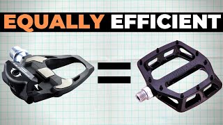 Are Clipless Pedals Actually More Efficient Than Flat Pedals The Answer Might Surprise You [upl. by Giffie]