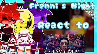 FNIA react to FNAF song  FNC x Gacha  Stay calm  enjoy the video [upl. by Ahsinom]