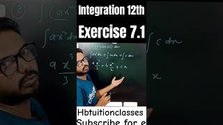 integration exercise 71 maths class 12th [upl. by Ayar574]