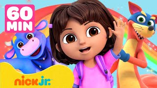 Dora  Maratona de EPISÓDIOS COMPLETOS da Dora ➡️  5 Episódios em 1 Hora  Nick Jr em Português [upl. by Hgiel]