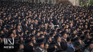 Israeli UltraOrthodox Clash with Police Over Military Draft Order  WSJ New [upl. by Eycal]