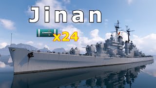 World of WarShips Jinan  5 Kills 273K Damage [upl. by Hatch]