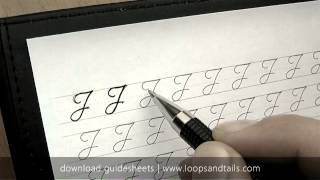 Learn cursive handwriting  Capital J [upl. by Lev]