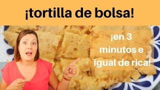 Cómo hacer tortilla de patatas de bolsa chips  en 3 min ⌛  La de Ferrán Adriá   mueresexpress [upl. by Oberstone]