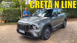 Hyundai Creta N Line  O mais completo com motor 10 turbo [upl. by Salamone342]