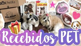 Primeiro Recebidos PET do Ano Para Minhas Shih Tzu Petiscos Bebedouros VEDA14 ❥ Lói Cúrcio [upl. by Dorweiler]