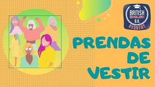 Prendas de vestir en ingles para niños de primaria [upl. by Yrok]