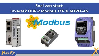 Snel van start Invertek ODP2 Modbus TCP amp MTPEGIN [upl. by Proud]