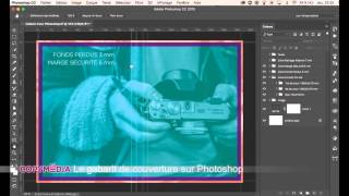 Le gabarit de couverture sur Photoshop  COPYMEDIA [upl. by Sixele409]