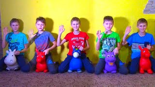 Five little Monkeys Jumping on the bed Nursery rhymes song [upl. by Dlanod26]