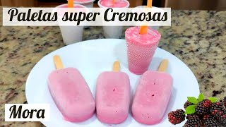 Como Hacer Helados Cremosos de Mora  Helados caseros cremosos para Negocio [upl. by Nauqahs562]