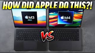 M3 Pro vs M4 Pro MacBook Pro  HOLY SMOKES APPLE 🤯 [upl. by Neufer38]