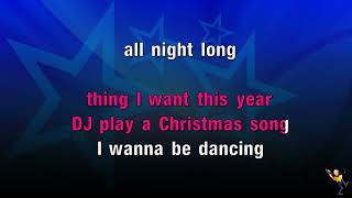 DJ Play A Christmas Song  Cher KARAOKE [upl. by Monahon]