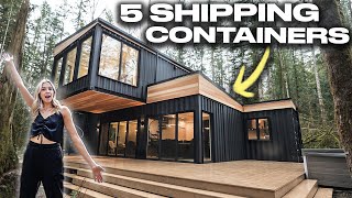 Inside A 2Story Home Built Out of SHIPPING CONTAINERS [upl. by Fridell]