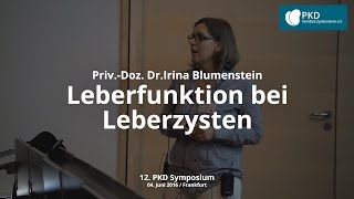 Leberfunktion bei Leberzysten und ADPKD  Priv Doz Irina Blumenstein [upl. by Kali]