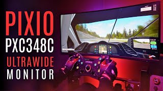 Sim Racing on a Budget Pixio PXC348C UltraWide Gaming Monitor  Review [upl. by Dazraf]