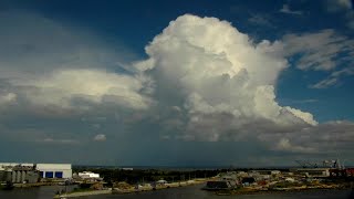 Sky Timelapse of Cumulonimbus Clouds with Lightning [upl. by Anaicilef]