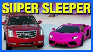 Forza Horizon 4  Super Sleeper Cadillac Escalade vs Lamborghini [upl. by Latini816]