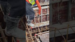 Install 50x50 tube steel on top of formwork [upl. by Aile]