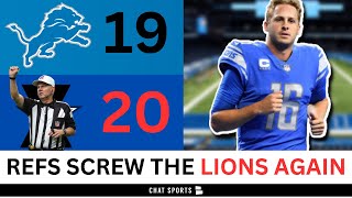 SCREW THE REFS Lions Get Screwed By Referees Again Vs Dallas Cowboys Lions [upl. by Sileas338]