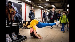 SOFIE DOSSI BREAKS THE 10 MINUTE PHOTO CHALLENGE RECORD IN NYC SUBWAY [upl. by Nnyleitak]