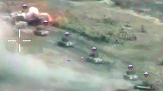 Ukrainian forces repulsed a Russian armored convoy of 46 units [upl. by Jamison]