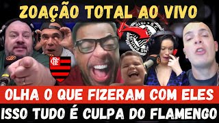 ZOAÇÃO TOTAL AO VIVO “ISSO TUDO É CULPA DO FLAMENGO” OLHA O QUE FIZERAM COM O MANO E COM A LELÊ🤣 [upl. by Eselrahc]