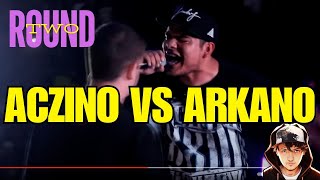 🔥 ⚠️ Aczino 🇲🇽 Vs Arkano 🇪🇸 ROUND 2 escritas  EL MEJOR CON BEAT  ANÁLISIS reacción KADISH RH [upl. by Neil464]