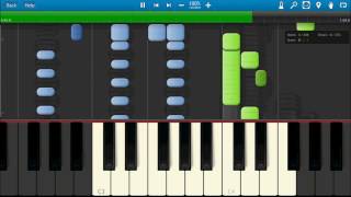 World War Z soundtrack  Muse  The 2nd Law  Isolated System piano tutorial synthesia [upl. by Boccaj]