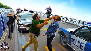 BEST MOMENTS Police Vs Road Rage Drivers And HighSpeed Police Chase Caught on Dashcam [upl. by Rybma]